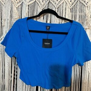 Cobalt blue crop top